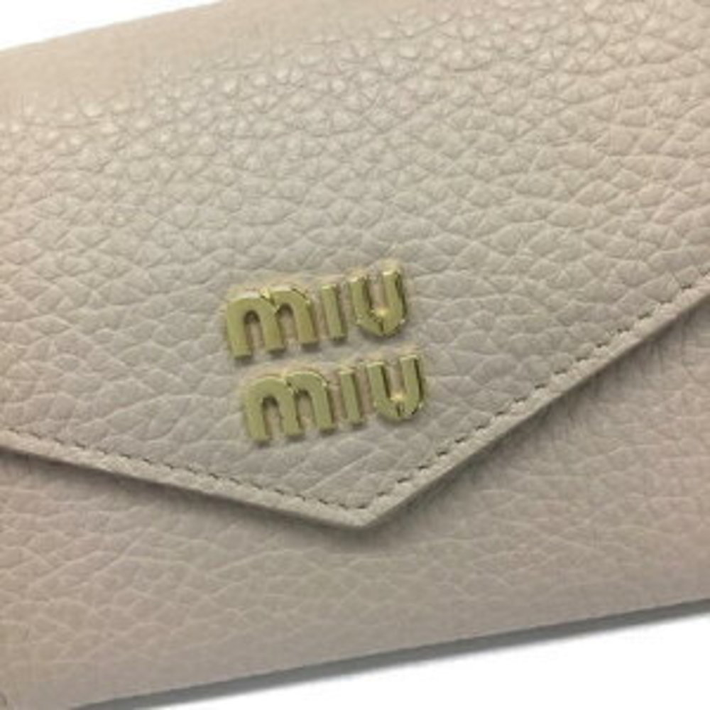 Miu Miu Leather Wallet UnID New Tri Pink - Picture 4 of 7